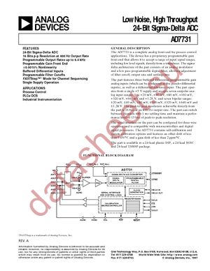 AD7731BN datasheet  